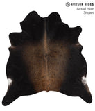 Chocolate and White Cowhide Rug #52268