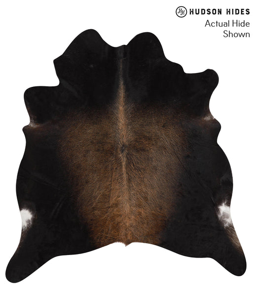 Chocolate and White Cowhide Rug #52268