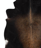 Chocolate and White Cowhide Rug #52268