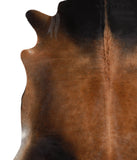 Brown with Red Cowhide Rug #52364