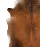 Brown with Red Cowhide Rug #52422
