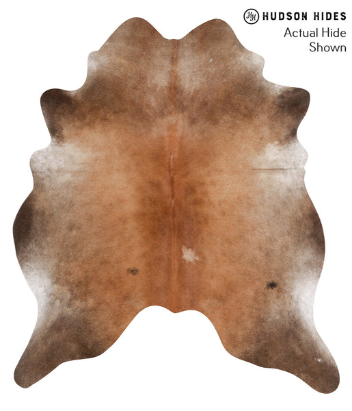 Brown with Red Cowhide Rug #52463