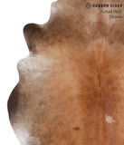 Brown with Red Cowhide Rug #52463