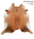 Brown with Red Cowhide Rug #52589