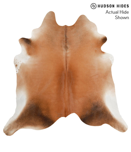 Brown with Red Cowhide Rug #52589