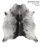 Salt and Pepper Black Cowhide Rug #52643
