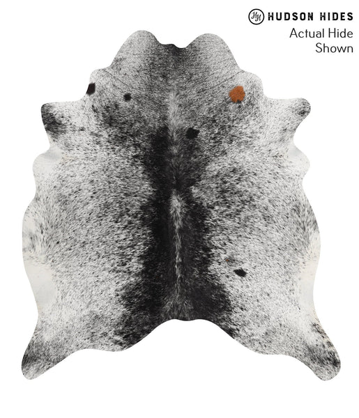Salt and Pepper Black Cowhide Rug #52643