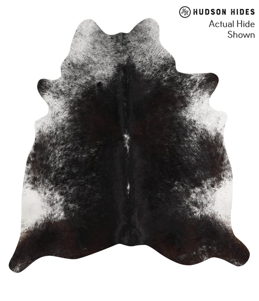 Salt and Pepper Black Cowhide Rug #52660