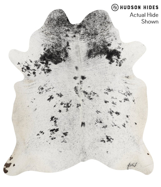 Salt and Pepper Black Cowhide Rug #52675