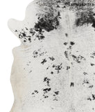 Salt and Pepper Black Cowhide Rug #52675