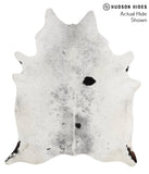 Salt and Pepper Black Cowhide Rug #52832