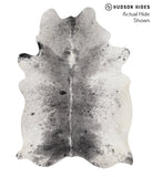 Salt and Pepper Black Cowhide Rug #52900
