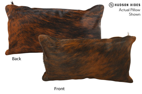 Dark Brindle Cowhide Pillow #55353