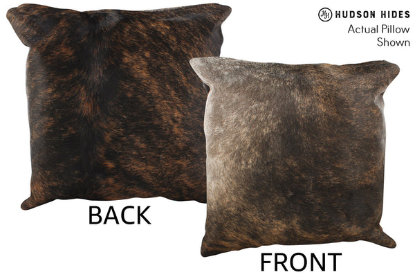 Dark Brindle Cowhide Pillow #55973