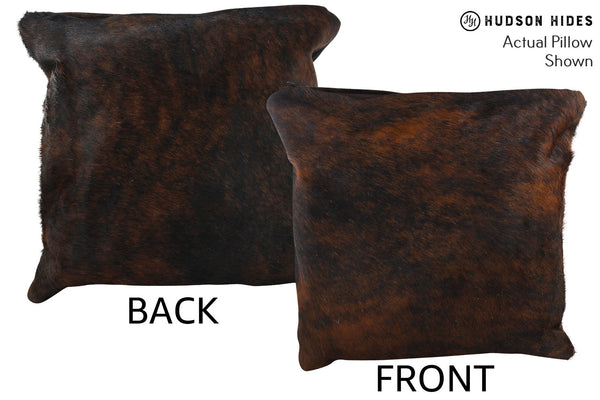Dark Brindle Cowhide Pillow #56236