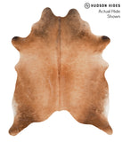 Brown with Red Cowhide Rug #64943