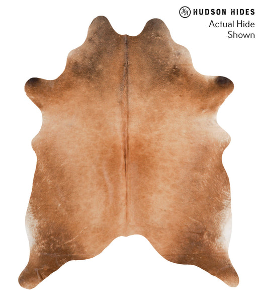 Brown with Red Cowhide Rug #64943