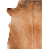 Brown with Red Cowhide Rug #64943