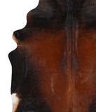 Brown with Red Cowhide Rug #64949