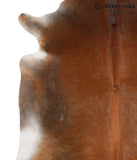Brown with Red Cowhide Rug #64963