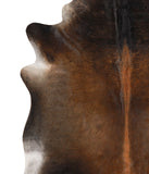 Brown with Red Cowhide Rug #64977