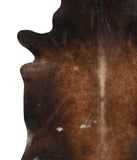 Brown with Red Cowhide Rug #64978
