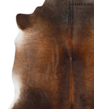 Brown with Red Cowhide Rug #64994