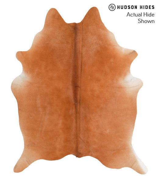 Solid Brown Cowhide Rug #64996
