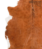 Brown and White Regular Cowhide Rug #65002