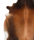 Brown with Red Cowhide Rug #65011