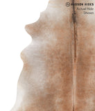 Grey with Beige Cowhide Rug #65036