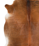 Brown with Red Cowhide Rug #65047