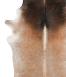 Brown with Red Cowhide Rug #65071