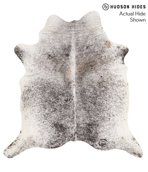 Salt and Pepper Black Cowhide Rug #65140