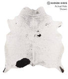 Salt and Pepper Black Cowhide Rug #65211