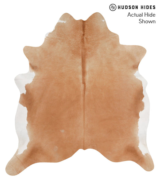 Brown and White Regular Cowhide Rug #65275