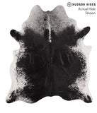 Salt and Pepper Black Cowhide Rug #65285
