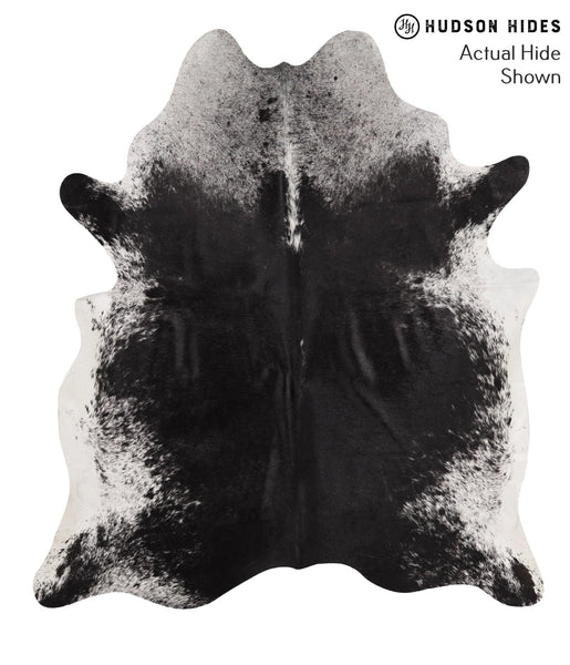 Salt and Pepper Black Cowhide Rug #65285