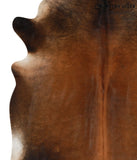 Brown with Red Cowhide Rug #65286