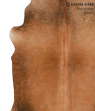 Brown with Red Cowhide Rug #65307
