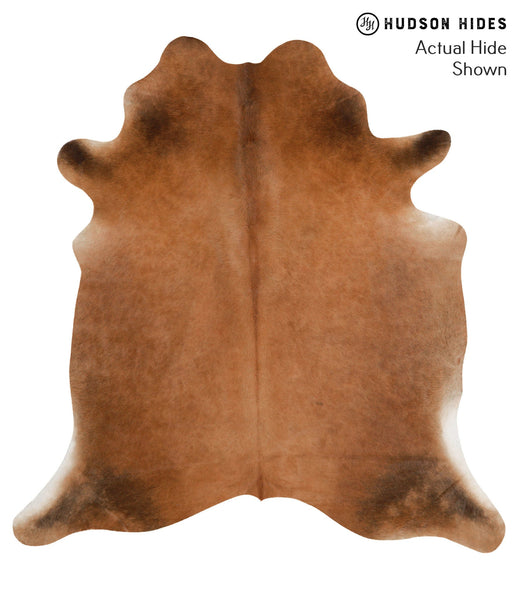 Brown with Red Cowhide Rug #65405