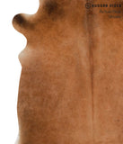 Brown with Red Cowhide Rug #65405