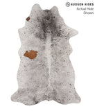 Salt and Pepper Brown Cowhide Rug #65445