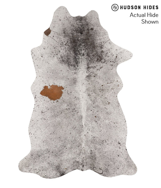 Salt and Pepper Brown Cowhide Rug #65445