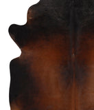 Brown with Red Cowhide Rug #65461