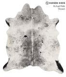 Salt and Pepper Black Cowhide Rug #65503