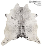 Salt and Pepper Black Cowhide Rug #65508