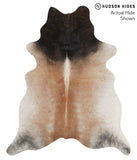 Grey with Beige Cowhide Rug #65513