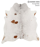 Salt and Pepper Brown Cowhide Rug #65536