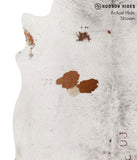 Salt and Pepper Brown Cowhide Rug #65536